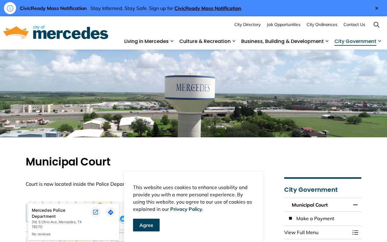 Mercedes court docket municipal court page in Cameron County